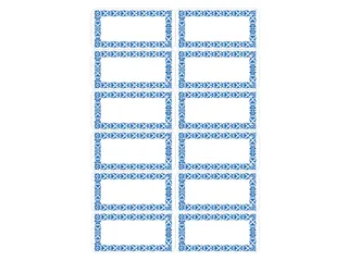 Keukenetiket Herma 3742 Neutraal Blauw 4 vel - 1