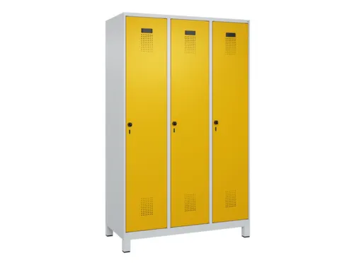 locker voor scheiding van kleding,HxBxD 1950x1200x500mm,3vak