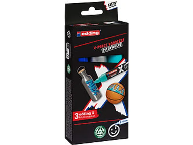 Edding 6900 X multi marker set ocean color 3 stuks
