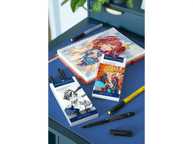 Tekenstift Faber-Castell Pitt Artist Pen Manga 6-delig etui Shônen