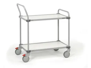 ESD-etagewagen,ESD,draagverm. 150kg,2xstaalplaat,laadvl. LxB 800x430mm - 1