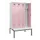 locker met bank,voor scheiding van kleding,HxBxD 2120x1200x815mm,4vak