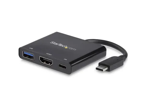 USB-C multiport adapter met HDMI - USB 3.0 poort - 60W PD - zwart