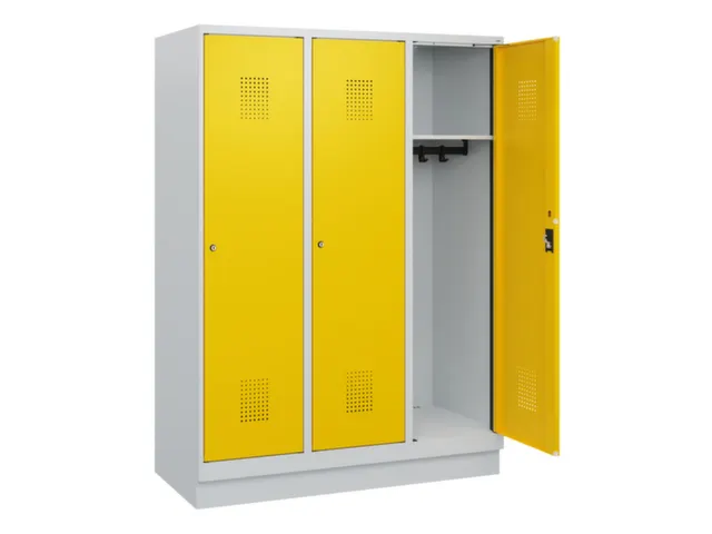 schoollocker,HxBxD 1630x1200x500mm,3vak,vak B 400mm,cil.-slot,sokkel