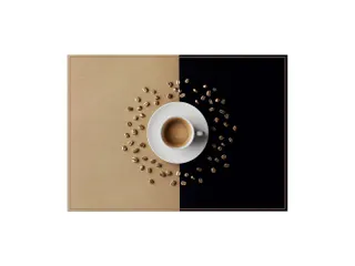 Placemat 45x32cm PVC Koffiekop 6 Stuks - 1