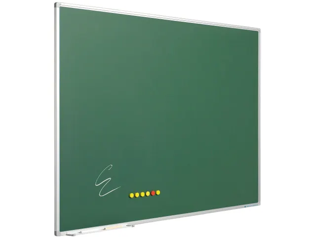 Krijtbord Groen 60x90cm softline alu-profiel 8mm emaille