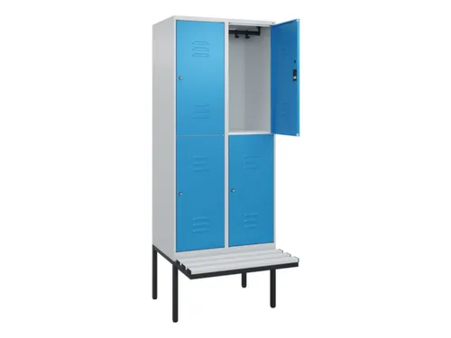 Dubbeldekse dekenkist,HxBxD 2120x800x815mm,2x2vak.,vak B 400mm