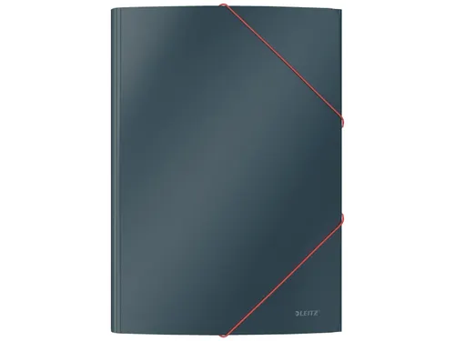 Cosy elastomap met 3 kleppen uit karton A4 grijs