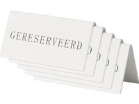 Securit Tafelbordje 'Gereserveerd', Pak Met 5 Stuks