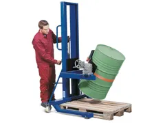 Verrijdbare Vatenheffer,Draagverm. 300Kg,Grijpsysteem M. Prismabekken