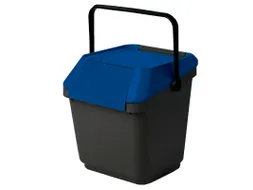 Easymax Afvalbak 35 Liter Grijs Blauw