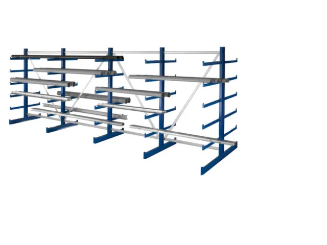Draagarmstelling Dubbelzijdig 2000x5400x1150mm 6gelijk Lange Armen