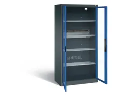 acculaadkast 1950x930x500mm 5stekkerdozen 230V cil.-slot front RAL5010