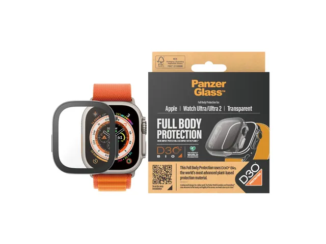 PanzerGlass Full Body Transparent w. D3O Apple Watch Ultra | Ultr