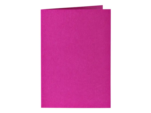 Correspondentiekaart Papicolor dubbel 105x148mm felroze pak à 6 stuks