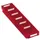 Stellingbak Extra Vlak Pp Hxbxd 65X120X500Mm Rood