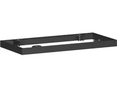 sokkel,v. roldeurkast,HxB 50x800mm,metaal,zwart