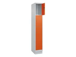 lockerkast,HxBxD 1950x300x500mm,1x4vakken,vak B 300mm,cil.-slot,sokkel