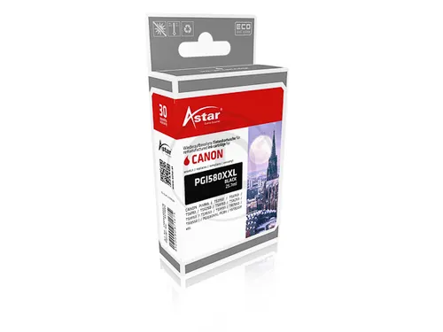 As70002 Astar Canon Pgi580Xxl Ts Inkt Zwart Xxl Rebuilt Chip 25,7Ml