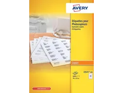 Avery Kopieeretiketten 70x37mm Wit