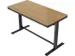 Bureau Assis-Debout électrique cadre noir Chêne blanchi 120cm