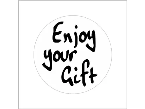 Etiket diameter 39 mm 500 stuks Enjoy Your Gift