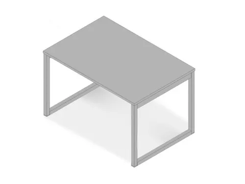 bureau,HxBxD 730x1200x800mm,blad grijs,sledeframe aluminium