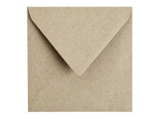 Envelop Papicolor 140x140mm kraft grijs pak à 6 stuks - 2