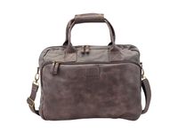 Laptoptas Pride and Soul Mystify Grijs bruin kunstleer 15 inch