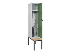 locker met bank,HxBxD 2120x400x815mm,1vak,vak B 400mm,draaigrendel