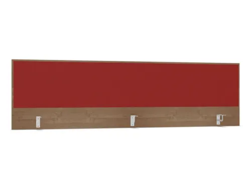 opzetpaneel,v. bureau,aanbouw achter,B 2000mm,NT-cherry,BN4011-rood