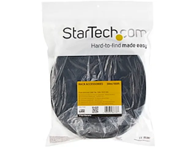 30m Bulk Rol Klittenband herbruikbaar zwart op maat te knippen