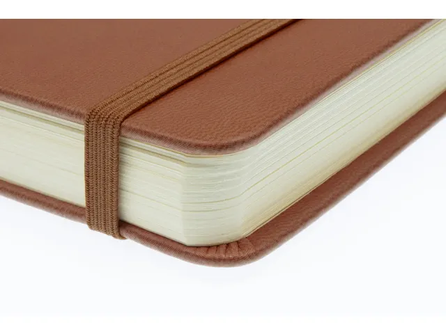 Schetsboek Kangaro A5 landscape cognac PU HC 80 vel 140gr roomwit met