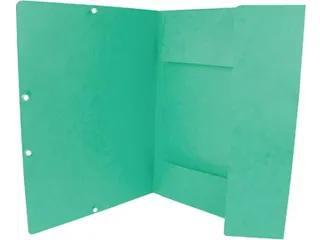 Elastomap A4 Met 3 Kleppen Karton Groen Voor 200 Vel Pak 10 Stuks - 5