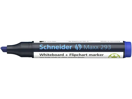 Boardmarker Schneider Maxx 293 beitelpunt 2-5 mm blauw