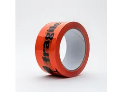verpakkingstape PP: fragile 48 mm x 66 m oranje