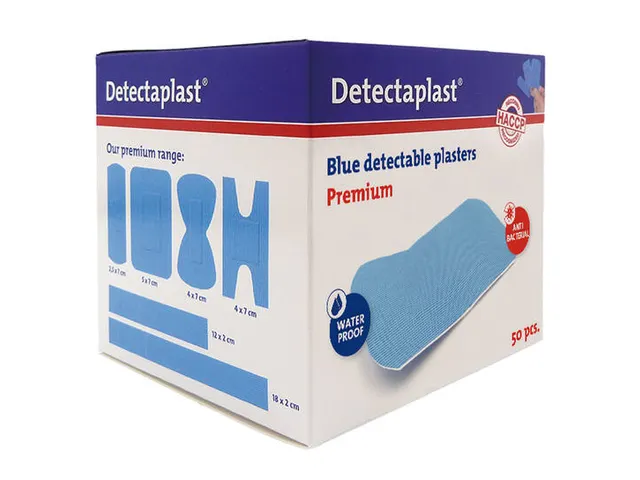 Detectaplast 8051 Pleister waterafstotend blauw 50x72mm 50 Stuks