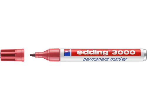 Viltstift edding 3000 rond 1.5-3mm karmijnrood