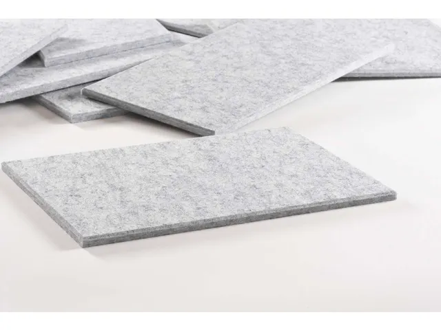 Carreau acoustique PET-Feutre Parallélogramme Gris clair 30x25cm 22pc
