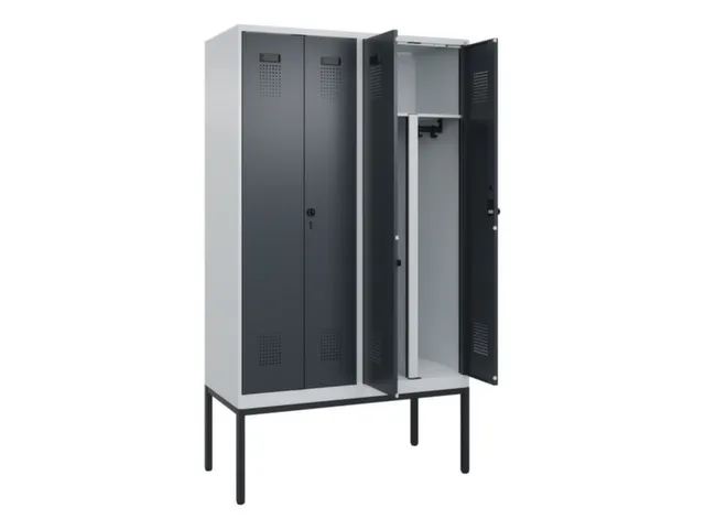 PBM-locker,HxBxD 2120x1200x500mm,4vak,vak B 300mm,draaigrendel