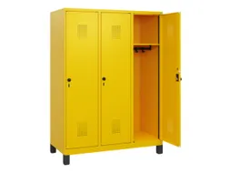 schoollocker,HxBxD 1630x1200x500mm,3vak,vak B 400mm,draaigrendel