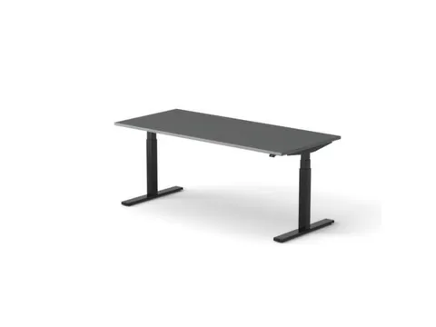 Elektrisch ihv bureau,HxBxD 650-1310x1800x800mm,blad donkergrijs