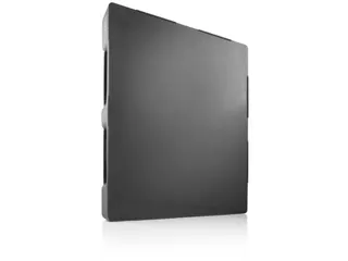 hygiënepallet,HxLxB 160x1200x1000mm,geregenereerd kunststof,zwart - 3