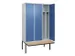 locker voor scheiding van kleding,HxBxD 2120x1200x815mm,3vak