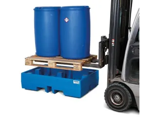 PE-opvangbak,v. 2x200l vat/kleinemballage,opvangvol. 270l - 3