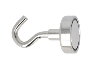 Magneet Westcott met haak 25mm zilver. Trekkracht +/- 15kg - 7