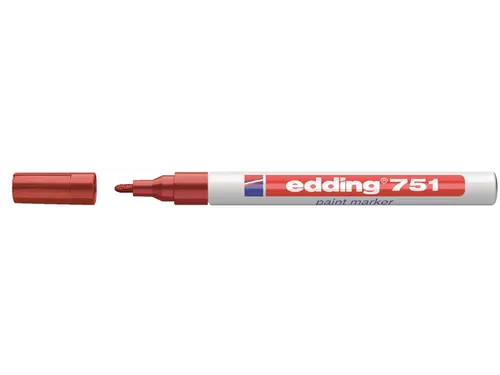 Viltstift Edding 751 Lakmarker Rond Rood 1-2mm