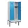 locker met bank,HxBxD 1950x800x815mm,2vak,vak B 400mm,draaigrendel