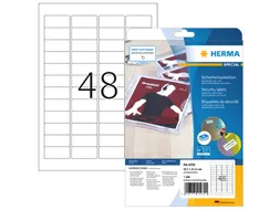 HERMA 4232 Veiligheidsetiketten A4 45,75x21,2mm Wit 1200 stuks