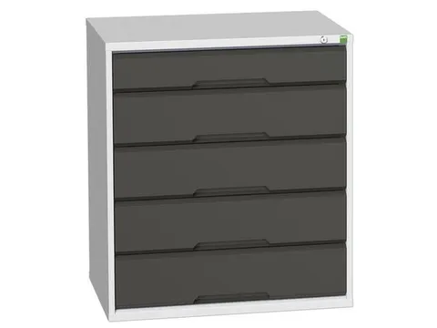ladekast HxBxD 900x800x550mm 5laden romp RAL7035 front RAL7016